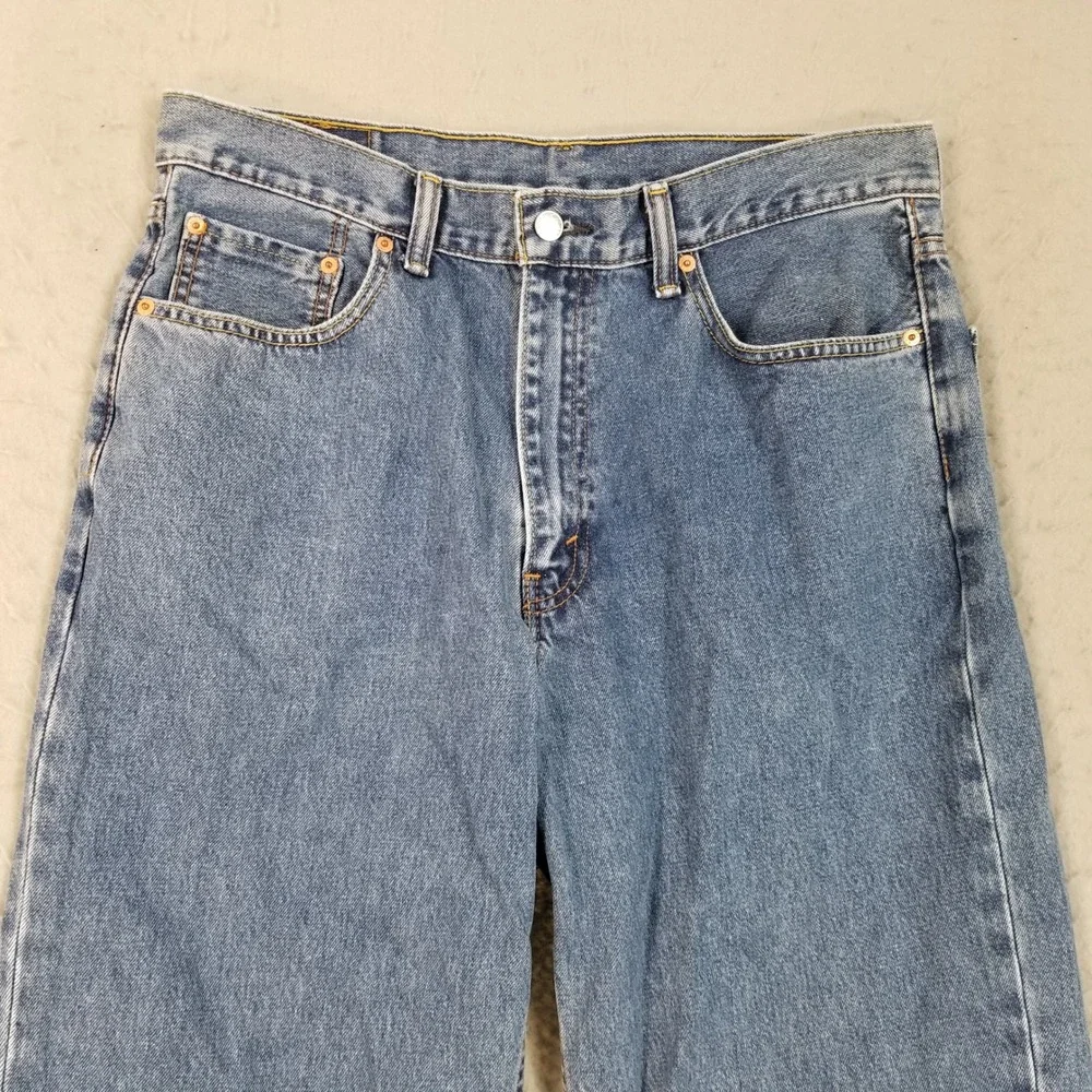 Levis Jeans Mens 36x32 Blue 550 Relaxed Fit Tapered Leg Denim Cotton 00550-4891